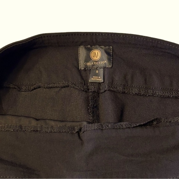 MACY'S JM Jennifer Moore Collection Capris Rivets Stretchy Black Size Small - Picture 14 of 15
